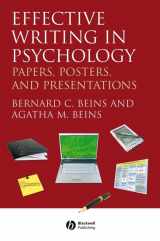 9781405158787-1405158786-Effective Writing in Psychology: Papers, Posters, and Presentations