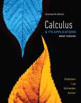9780134765662-0134765664-Calculus & Its Applications, Brief Version -- MyLab Math with Pearson eText Access Code (My Math Lab)