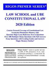 9781973808190-1973808196-Rigos Primer Series Law School and UBE Constitutional Law Primer: 2018 Edition