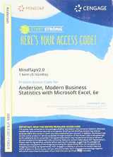 9780357110638-0357110633-MindTapV2.0 for Anderson/Sweeney/Williams/Camm/Cochran's Modern Business Statistics with Microsoft Excel, 1 term Printed Access Card (MindTap Course List)