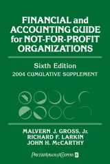 9780471464600-0471464600-Financial and Accounting Guide for Not-for-Profit Organizations, 2004 Cumulative Supplement (FINANCIAL AND ACCOUNTING GUIDE FOR NOT FOR PROFIT ORGANIZATIONS CUMULATIVE SUPPLEMENT)