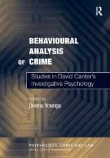 9780754626220-0754626229-Behavioural Analysis of Crime: Studies in David Canter's Investigative Psychology (Psychology, Crime and Law)