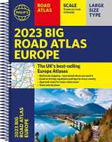9781849075534-1849075530-2023 Philip's Big Road Atlas Europe: (A3 Spiral binding)