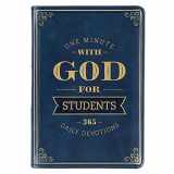 9781642728446-1642728446-One Minute with God for Students Devotional, Navy Faux Leather Flexcover
