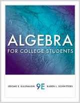 9780538733540-0538733543-Algebra for College Students (Available 2011 Titles Enhanced Web Assign)