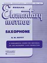 9781423444817-1423444817-Rubank Elementary Method - Saxophone (Rubank Educational Library)