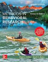 9789353162108-9353162106-Methods In Behavioral Research [Paperback] Cozby
