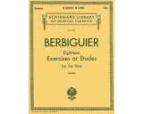 9780793554041-0793554047-Berbiguier Eighteen Exercises or Etudes for Flute