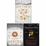 9789124231682-9124231681-Stephen Fry Greek Myths Series 3 Books Collection Set (Troy, Heroes, Mythos)