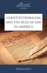9780891951322-0891951326-Constitutionalism And The Rule Of Law In America