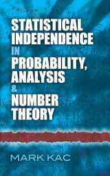 9780486821580-0486821587-Statistical Independence in Probability, Analysis and Number Theory (Dover Books on Mathematics)