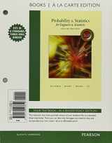 9780134508610-0134508610-Probability & Statistics for Engineers & Scientists, MyLab Statistics Update, Books a la Carte Edition