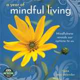 9781631369629-1631369628-A Year of Mindful Living 2024 Mini Wall Calendar | Compact 7" x 14" Open | Amber Lotus Publishing