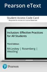 9780134529998-0134529995-Inclusion: Effective Practices for All Students with Enhanced Pearson eText -- Enhanced Pearson eText