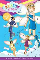 9781667201443-1667201441-Rainbow Magic Rainbow Fairies: Books #5-7 with Special Pet Fairies Book #1: Sky the Blue Fairy, Inky the Indigo Fairy, Heather the Violet Fairy, Katie the Kitten Fairy