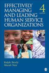 9781412976459-1412976456-Effectively Managing and Leading Human Service Organizations (SAGE Sourcebooks for the Human Services)