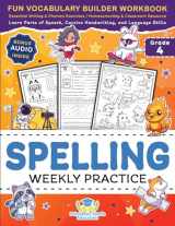 9781953149466-1953149464-Spelling Weekly Practice for 4th Grade: Fun Vocabulary Builder Workbook with Essential Writing & Phonics Exercises for Ages 9-10 | A Homeschooling & ... Language Skills (Elementary Books for Kids)