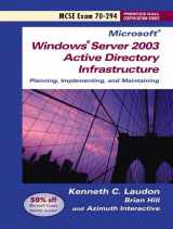 9780131615229-013161522X-Microsoft Windows Server 2003 Active Directory Infrastructure: Planning, Implementing, and Maintaining : MSCE Exam 70-294