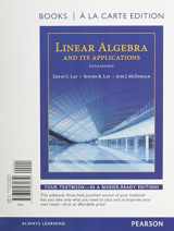 9780321989925-0321989929-Linear Algebra and Its Applications, Books a la Carte Edition Plus MyLab Math with Pearson eText -- Access Code Card