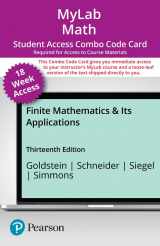 9780137616831-013761683X-Finite Mathematics & Its Applications -- MyLab Math with Pearson eText + Print Combo Access Code