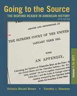 9781319105976-1319105971-Going to the Source, Volume I: To 1877: The Bedford Reader in American History
