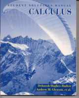 9780471585305-0471585300-Calculus, Student Solutions Manual