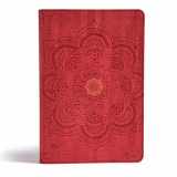 9781433648717-1433648717-CSB Essential Teen Study Bible, Red Flower Cork LeatherTouch, Devotionals, Study Tools, Red Letter, Presentation Page, Full-Color Maps, Easy-to-Read Bible Serif Type