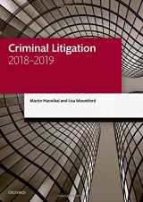 9780198823216-0198823215-Criminal Litigation 2018-2019 (Legal Practice Course Manuals)