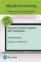 9780137381630-0137381638-Pearson's Federal Taxation 2022 Individuals -- MyLab Accounting with Pearson eText + Print Combo Access Code