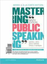9780134225050-0134225058-Mastering Public Speaking, Books A La Carte Edition; Revel for Mastering Public Speaking -- Access Card; Pearson MediaShare -- Valuepack Access Card (9th Edition)