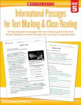 9780545793810-0545793815-Informational Passages for Text Marking & Close Reading: Grade 5: 20 Reproducible Passages With Text-Marking Activities That Guide Students to Read Strategically for Deep Comprehension