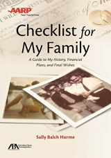 9781627229821-1627229825-ABA/AARP Checklist for My Family: A Guide to My History, Financial Plans and Final Wishes