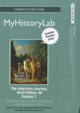 9780205180530-0205180531-The American Journey: MyHistoryLab Pegasus With Pearson Etext Student Access Code Card