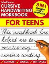 9781661308063-1661308066-Cursive handwriting workbook for teens: cursive writing practice workbook for teens, tweens and young adults (beginners cursive workbooks / cursive teens books)