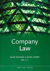 9780198848455-0198848455-Company Law (Core Texts Series)