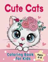 9781955421065-1955421064-Cute Cats Coloring Book for Kids Ages 4-8: Adorable Cartoon Cats, Kittens & Caticorns (Coloring Books for Kids)