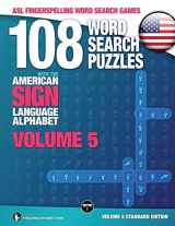 9783864690228-3864690226-108 Word Search Puzzles with The American Sign Language Alphabet: Vol 5 Standard: Volume 5 Standard Edition (ASL Fingerspelling Word Search Games)