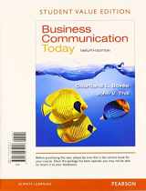 9780133816488-0133816486-Business Communication Today, Student Value Edition Plus 2014 Mybcommlab with Pearson Etext -- Access Card Package
