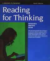9780618985401-0618985409-Reading for Thinking: Instructor's Annotated Edition