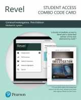 9780135776995-0135776996-Criminal Investigation (Justice Series) -- Revel + Print Combo Access Code