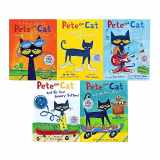 9789124236243-9124236241-Pete the Cat Series 5 Books Collection Set (Pete the Cat I Love My White Shoes, Rocking in My School Shoes, His Four Groovy Buttons, His Magic Sunglasses & The New Guy)