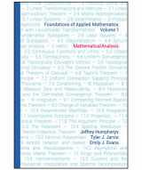 9781611974898-1611974895-Foundations of Applied Mathematics, Volume 1: Mathematical Analysis