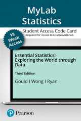 9780136570554-0136570550-Essential Statistics -- MyLab Statistics with Pearson eText Access Code