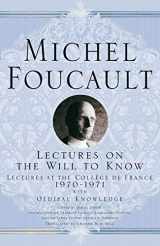 9781403986573-1403986576-Lectures on the Will to Know (Michel Foucault, Lectures at the Collège de France)