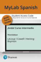 9780137304219-0137304218-¡Anda! Curso intermedio -- MyLab Spanish with Pearson eText, 2020 Update