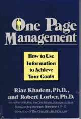 9780688064990-068806499X-One Page Management: How to Use Information to Achieve Your Goals