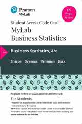 9780135904329-0135904323-Business Statistics -- MyLab Statistics with Pearson eText Access Code