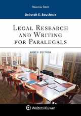 9781543801637-1543801633-Legal Research and Writing for Paralegals