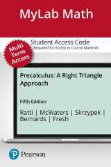 9780137519255-0137519257-Precalculus: A Right Triangle Approach -- MyLab Math with Pearson eText Access Code