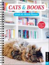 9780789343116-0789343118-Cats & Books 16-Month 2024 Planner Calendar: September 2023 - December 2024